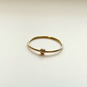 Elegant 14K Gold Filled With Loose Bead Ring